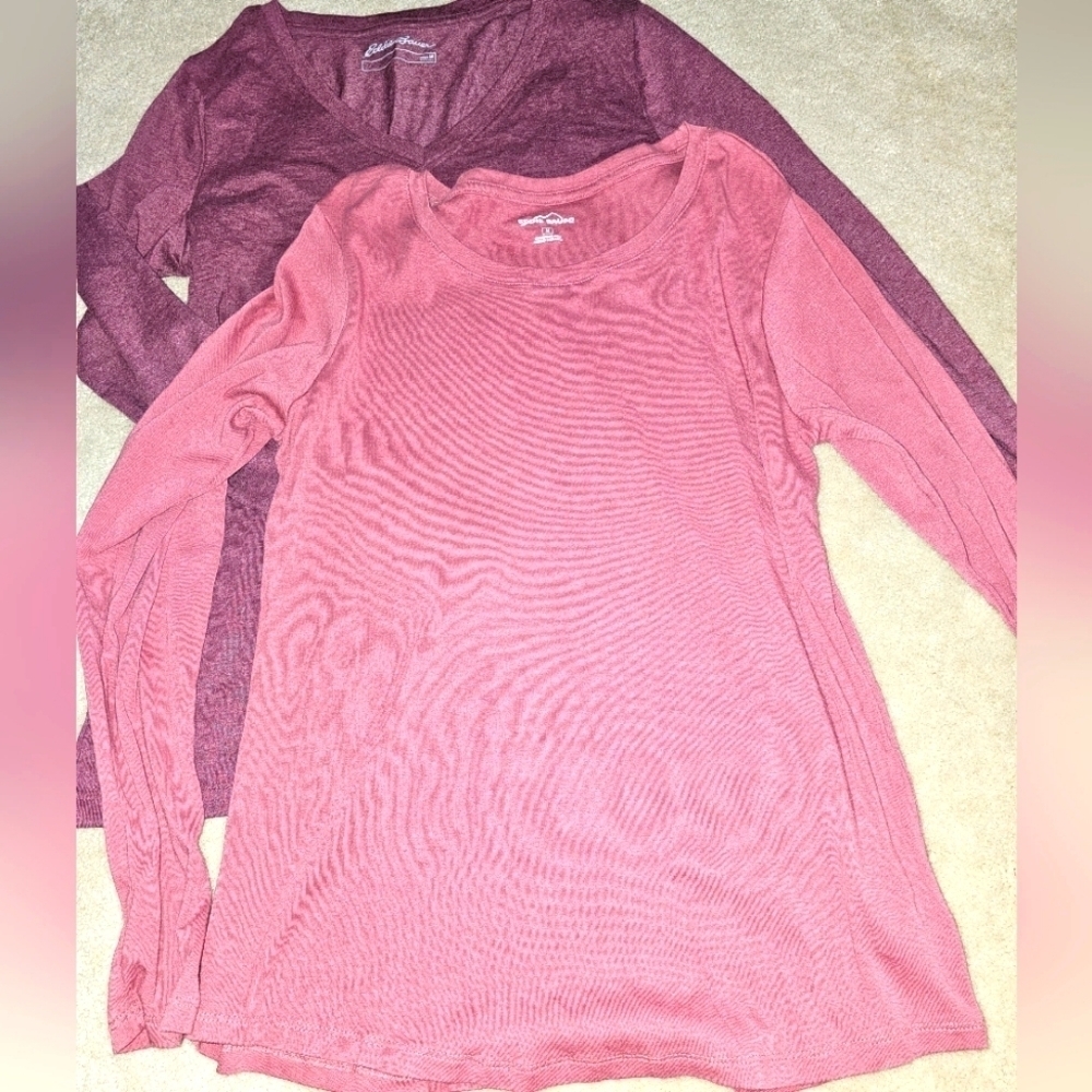 EDDIE BAUER SZ MEDIUM LONG SLEEVE TOPS